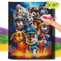 Diamond Painting 5D Z Ramą Psi patrol Haft Diamentowy 30X40 Mozaika Zwierzęta Dla Dzieci Oh Art!