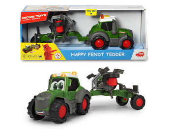 Dickie Toys, Happy Fendt, traktor z przetrząsaczem - Dickie Toys