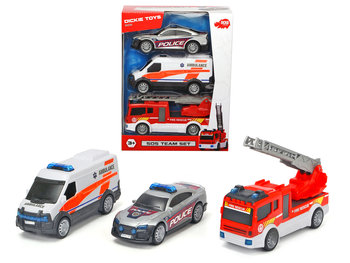 Dickie Toys, SOS Pojazdy ratunkowe 3 pak - Dickie Toys