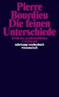 Die feinen Unterschiede Bourdieu Pierre
