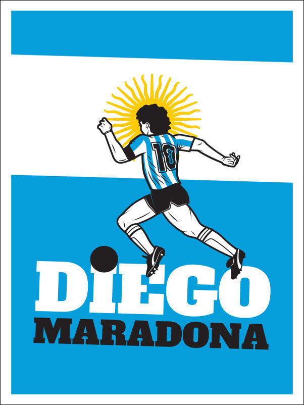 Diego Maradona , B - Plakat 50x70 Cm / AAALOE - Inna Marka | Sklep ...