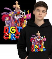 DIGITAL CIRCUS CYFROWY CYRK SERIAL BLUZA CIEPŁA 152 CZARNY JHK