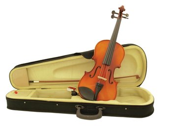 'DIMAVERY VIOLIN 4/4 WITH BOW IN CASE SKRZYPCE DIMAVERY 26400100' - DIMAVERY