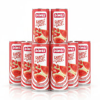 Dimes Napój Arbuz-Truskawka 250 ml | Zestaw 12 Puszek