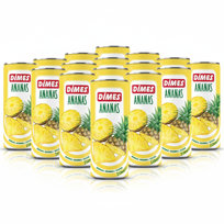 Dimes Sok Ananasowy 250 ml | Zestaw 12 Puszek | Egzotyczne Orzeźwienie