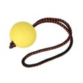 Dingo Piłka ze sznurkiem pływająca na wodzie zabawka dla psa BIBI żółta - Dingo