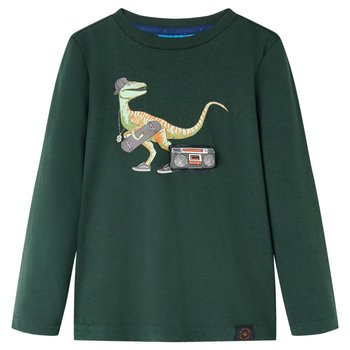 Dino Kids Longsleeve 116 Ciemnozielony - Zakito Europe