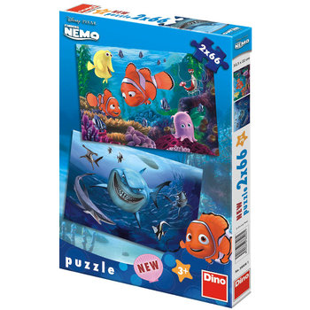 Dino, puzzle, Disney, Gdzie jest Nemo, puzzle, Nemo w morskiej głębinie, 2x66 el. - Dino