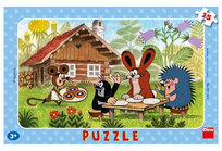 Dino, puzzle, Krecik i Przyjaciele, Odwiedziny, 15 el.