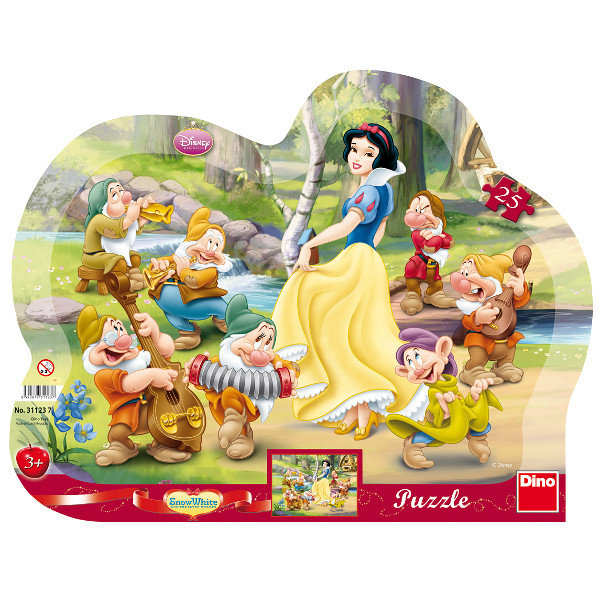 Dino, puzzle, Królewna Śnieżka, 25 el.