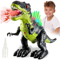 Dinozaur Interaktywny T-rex Świeci Ryczy Chodzi Zieje Parą Z639