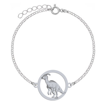 Dinozaur Parasaurolophus Bransoletka srebro - MEJK Jewellery - Radziszewska