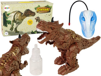 Dinozaur Zdalnie Sterowany Zieje Para Wodna Projektor Brązowy - Lean Toys