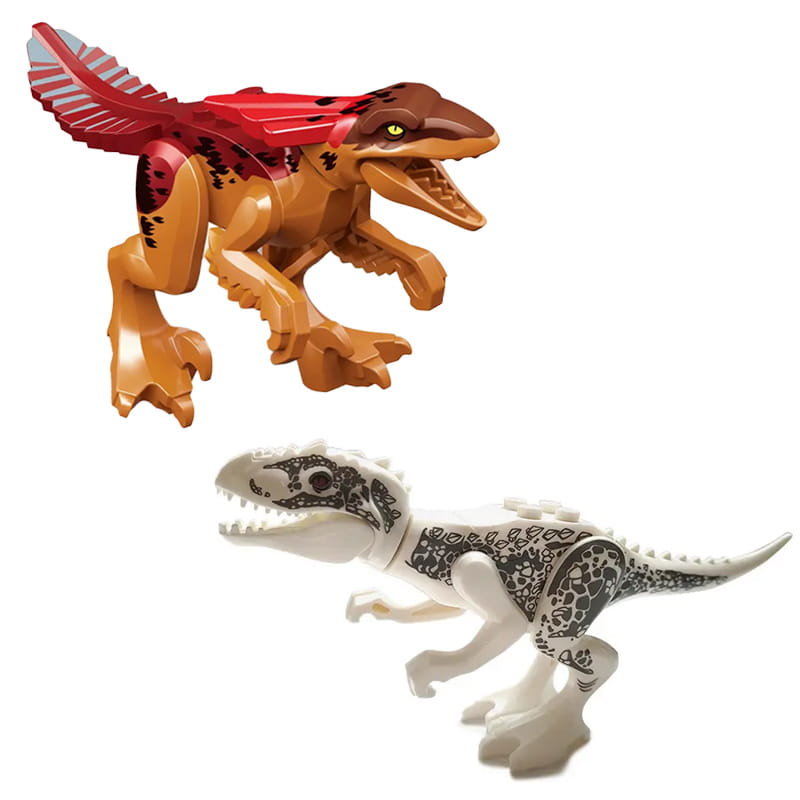 Zdjęcia - Klocki Fire Dinozaury   Raptor i Tyranozaur 