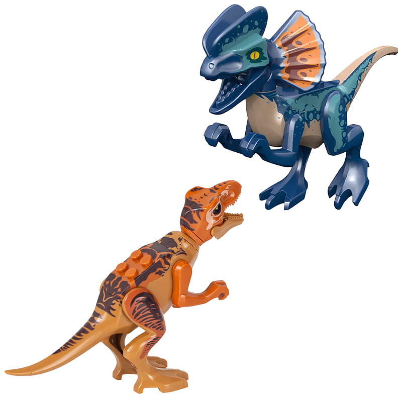 Фото - Конструктор T-Rex Dinozaury klocki TRex i Dilophosaurus 