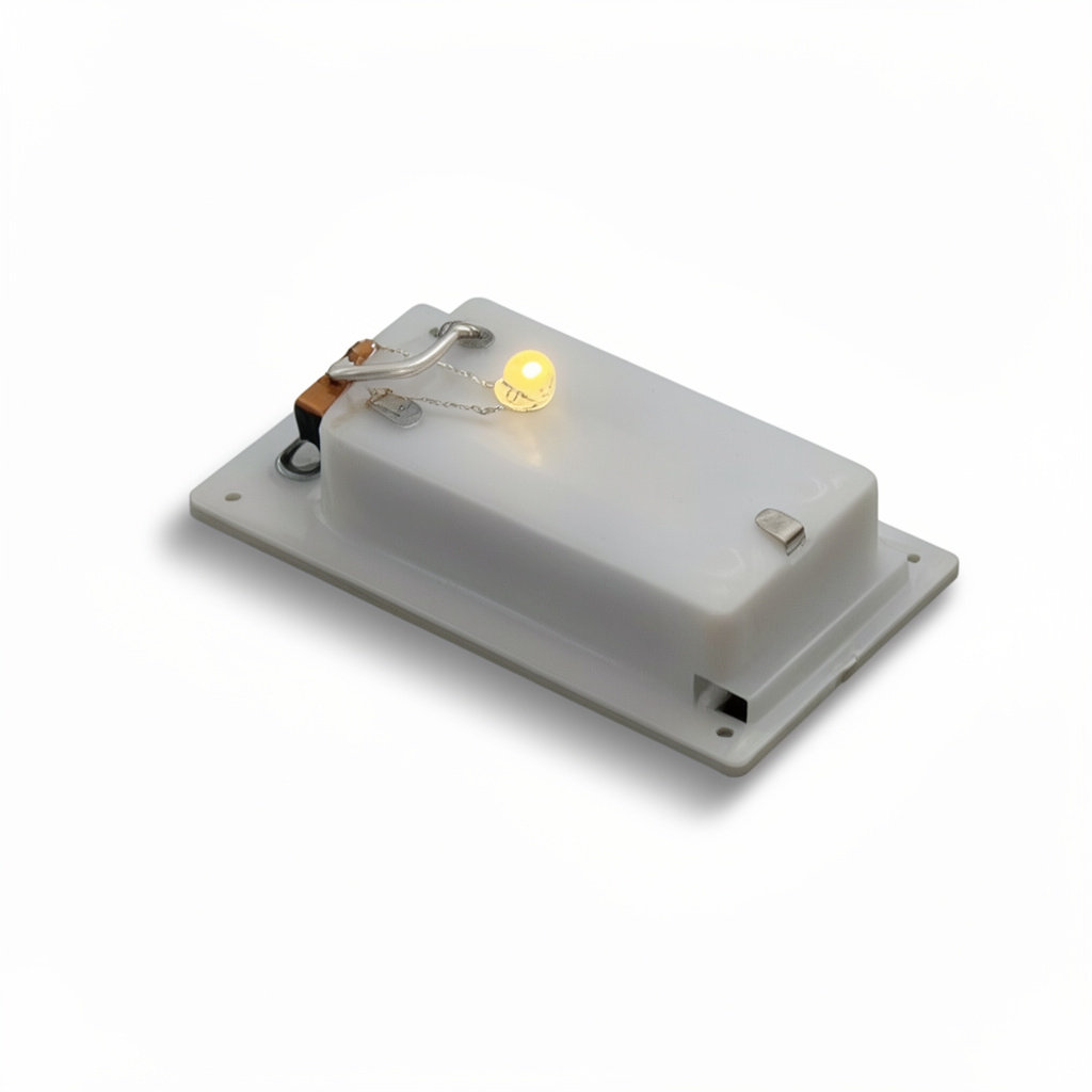 DIODA LED ZASILANA BATERYJNIE 70X35X14 MM DEKORACYJNA 10 SZT