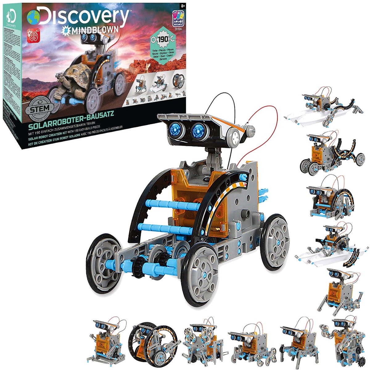 Discovery #Mindblown Solar Bausatz - 7 Fahrzeuge Mit Solarenergie Für Kinder Ab 6