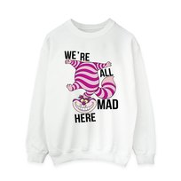 Disney Bluza Damska Alice In Wonderland All Mad Here (L / Ciepły Biały) Disney
