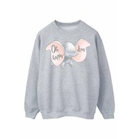 Disney Bluza Damska/Damska Dumbo Happy Day (L / Jasnoszary)