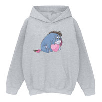 Disney Damska Bluza Z Kapturem Winnie The Pooh Eeyore Mouth Hoodie (L / Jasnoszary) Disney