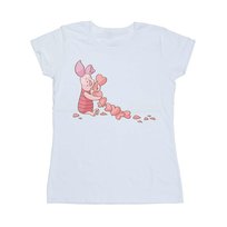 Disney Koszulka Damska / Damska Kubuś Puchatek Prosiaczek Chain Of Hearts Cotton T-Shirt (XL 8,5-9 / Ciepły Biały) Disney