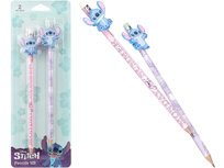 Disney LILO & STITCH Zestaw 2x OŁÓWEK HB z GUMKĄ i Gumową Nakładką Coolpack