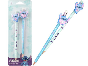 Disney LILO & STITCH Zestaw 2x OŁÓWEK HB z GUMKĄ i Gumową Nakładką Coolpack - Colorino