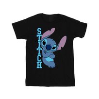 Disney Męska Koszulka Lilo And Stitch Pozująca (3XL / Czarny) Disney