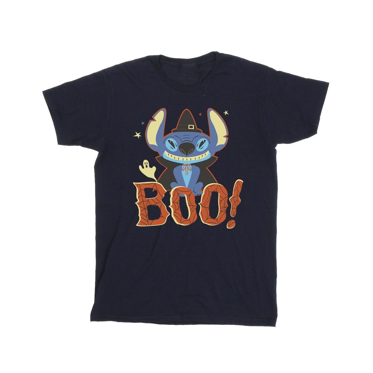 Disney Męska Koszulka Lilo & Stitch Boo! (XL 8,5-9 / Granatowy ...