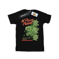 Disney Męska Koszulka Toy Story 4 Pizza Planet Little Green Men T-Shirt (XXL (193cm) / Czarny) Disney