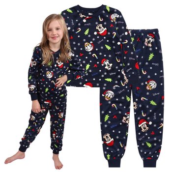 DISNEY Myszka Mickey Świąteczna piżama dziecięca, welurowa, granatowa 18-24 m 92 cm - Disney