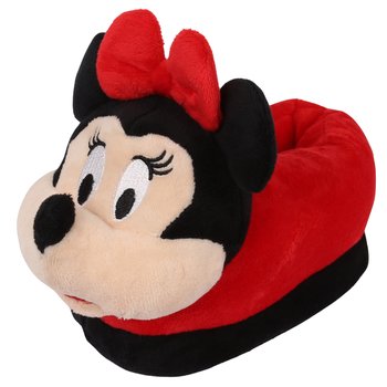 DISNEY Myszka Minnie - Miękkie, ciepłe wsuwane kapcie/papcie dla dziewczynek 3D 25-27 EU - Disney