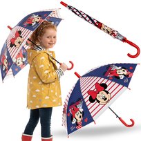 DISNEY Myszka Minnie Parasolka dziecięca DLA DZIEWCZYNKI, SKŁADANY parasol AUTOMATYCZNY Disney