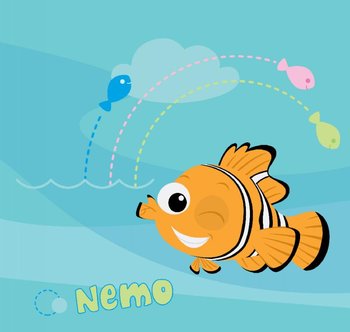 Disney, Piszcząca książeczka do kąpieli, Podwodne przygody Nemo - Disney