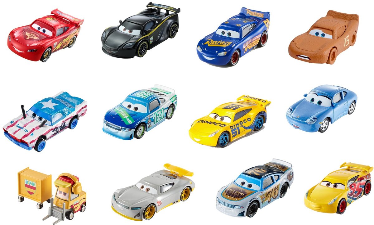 Disney Pixar Auta, Samochód w skali 1:55, dla dzieci 3+ Mix DXV29