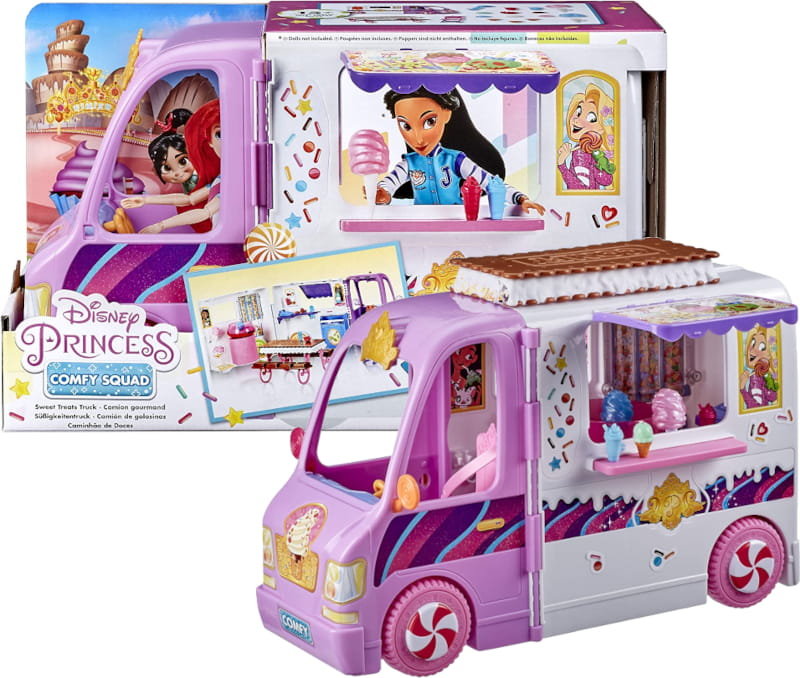 Zdjęcia - Lalka Hasbro Disney Princess Comfy Squad Auto Ze Słodyczami Foodtruck E9617 