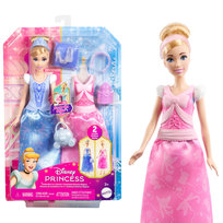 Disney Princess Kopciuszek, Lalka i akcesoria Historyjka 2 w 1, dla dzieci 3+ JCR95
