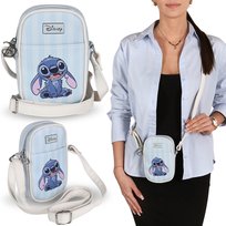 DISNEY Stitch EKOSKÓRA saszetka, mała torebka z regulowanym paskiem, mini MŁODZIEŻOWA torebka 17x4x11cm Disney