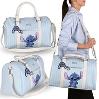 Disney Stitch Niebieska MŁODZIEŻOWA torba podróżna, torba turystyczna, BAGAŻ PODRĘCZNY do samolotu 41x20x26cm Disney