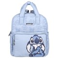 DISNEY Stitch Pojemny plecak damski, niebieski plecak 28x12x30 cm Uniwersalny - Disney