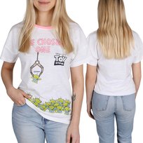 DISNEY Toy Story Damska BAWEŁNIANA koszulka, t-shirt z krótkimi rękawami, 100% BAWEŁNA S Disney