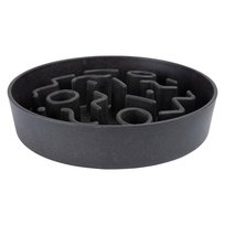 DISTRICT70 Miska spowalniająca jedzenie, bambusowa, 28 cm, ciemnoszara