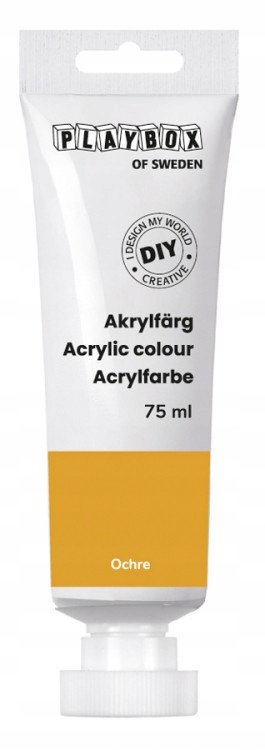DIY Farba Akrylowa OCHRA MUSZTARDOWY w tubie 75ml - Playbox | Sklep ...