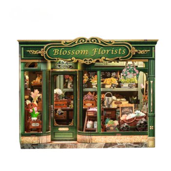DIY Miniaturowy Domek - Blossom Florists | Cutebee | Puzzle 3D - Inna marka
