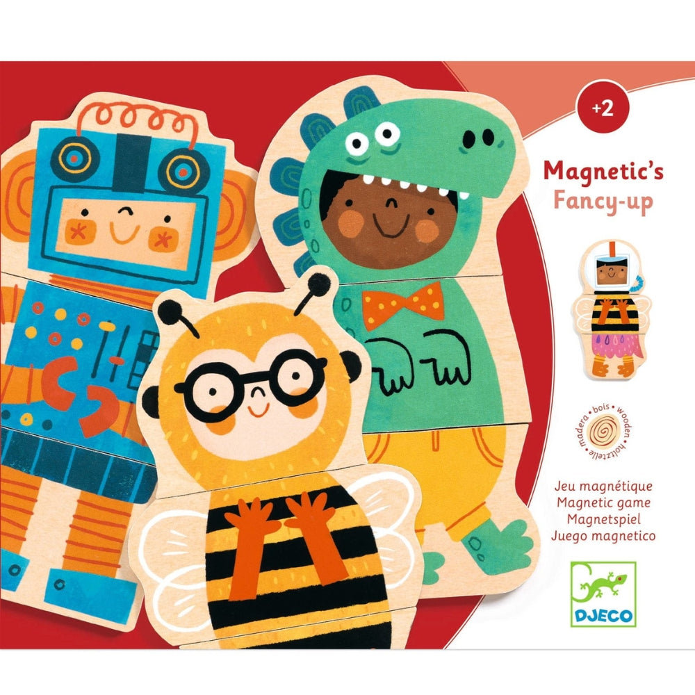 Układanka magnetyczna Kostiumy Chłopiec Magnetibook - kreatywna i  bezpieczna zabawa dla dzieci od 3 lat!