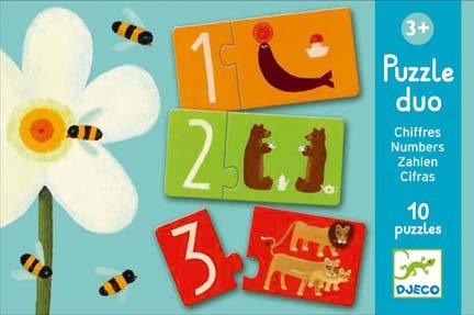 Djeco, puzzle, Cyferki, 10 el.