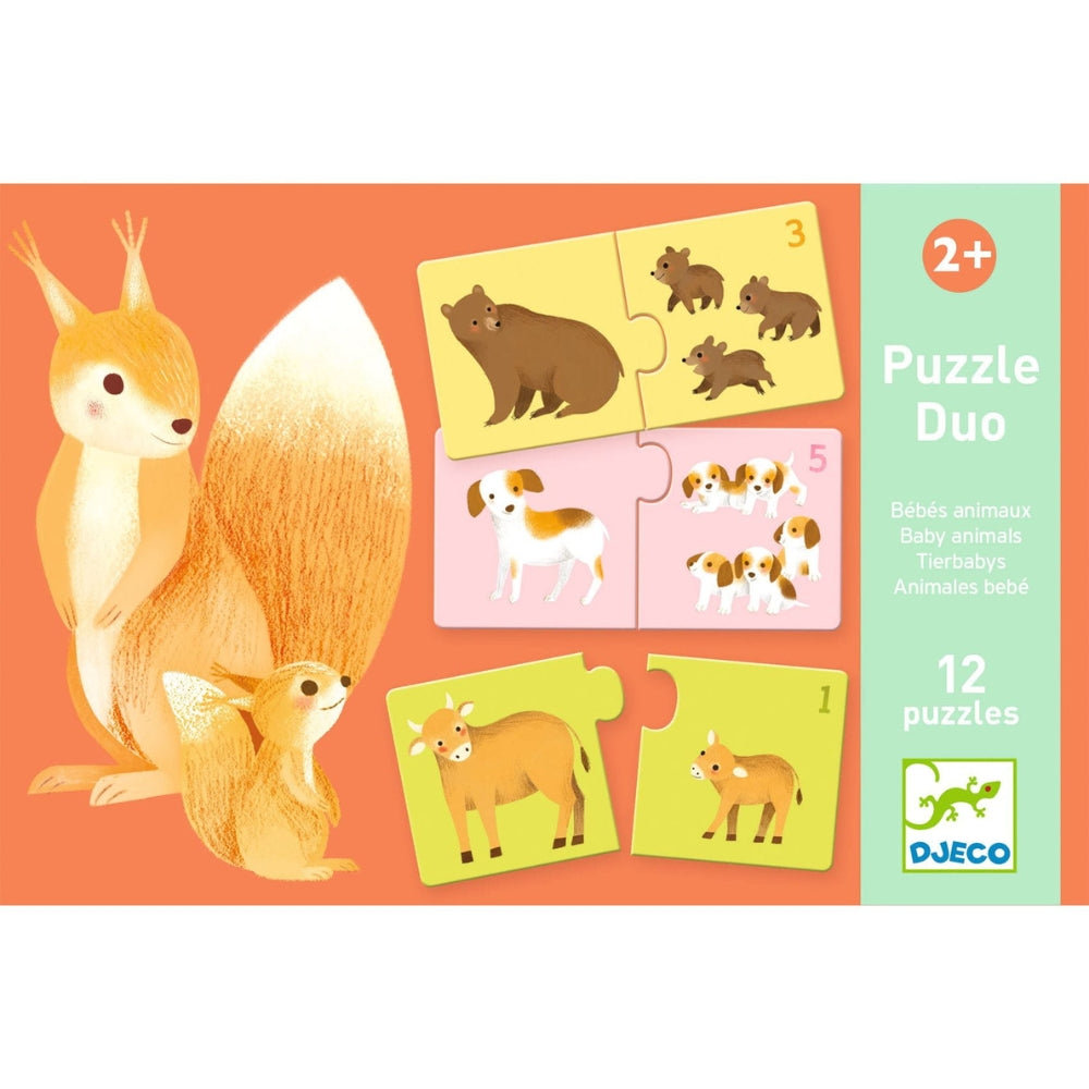 Zdjęcia - Zabawka edukacyjna Djeco Puzzle Dla Dzieci Duo Mamy I Dzieci Zwierzątka 