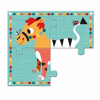 Djeco, puzzle drewniane Rigolo - Djeco