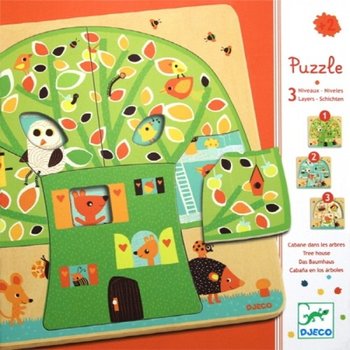 Djeco, puzzle, Drzewo, 3 plansze - Djeco