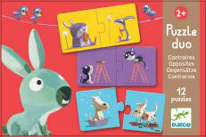 Djeco, puzzle, duo dla maluchów, 12 el.